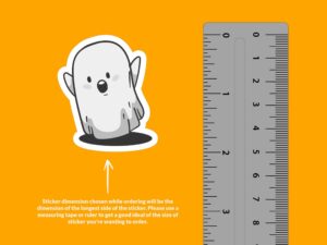 Adorable Ghost Sticker