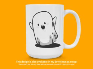 Adorable Ghost Sticker