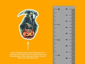 Halloween Grim Reaper Sticker