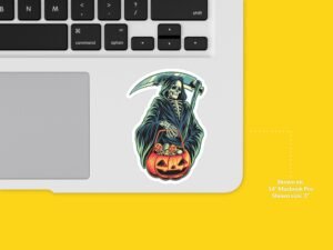 Halloween Grim Reaper Sticker