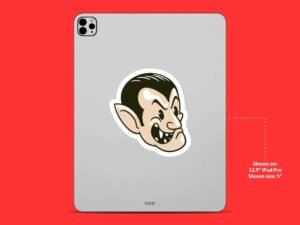 Dracula Head Sticker