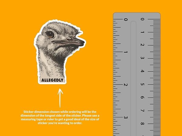 Allegedly-Ostrich-Letterkenny-Sticker-B0D1T8SSWG-2
