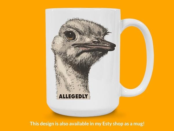 Allegedly-Ostrich-Letterkenny-Sticker-B0D1T8SSWG-9