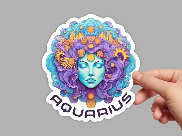 Aquarius-Zodiac-Sticker-B0D1TCQJ7S