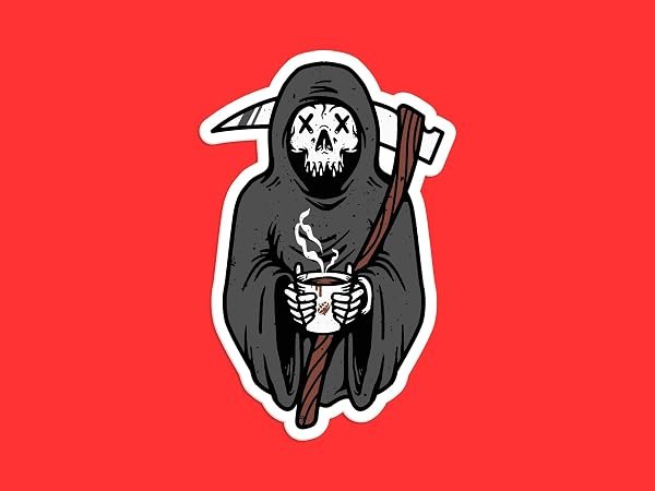 Coffee-Grim-Reaper-Sticker-B0D1TMLTZB