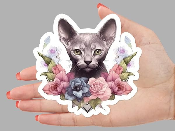 Devon-Rex-Cat-Sticker-B0D1STRMN1