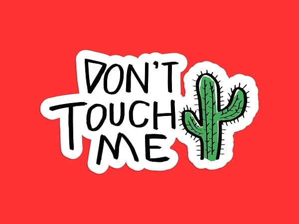 Dont-Touch-Me-Cactus-Sticker-B0D1T5BKCY