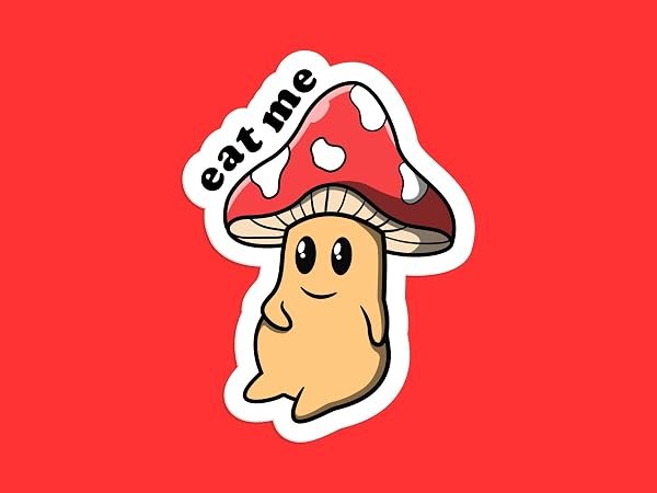 Eat-Me-Mushroom-Sticker-B0D1T8R4VY