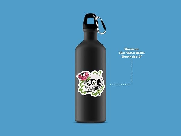 Flower-Skull-Sticker-B0D1V27M2J-4