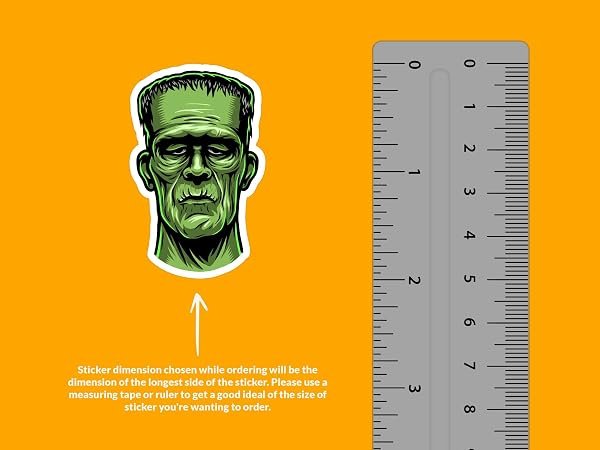 Frankenstein-Monster-Sticker-B0D1V371WG-2