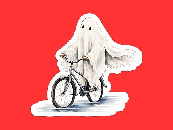 Ghost-Riding-a-Bicycle-Sticker-B0D1TCW8YW