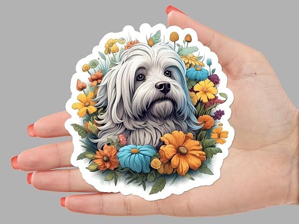 Havanese-Dog-Sticker-B0D1STKK9B