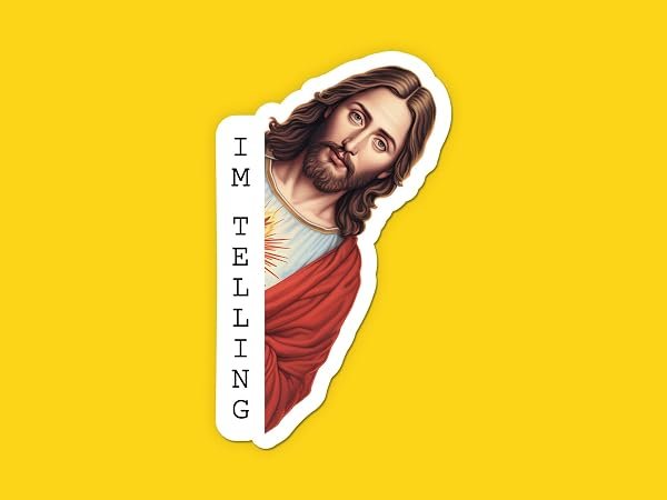 Jesus-Im-Telling-Dad-Sticker-B0D1T8P9HR