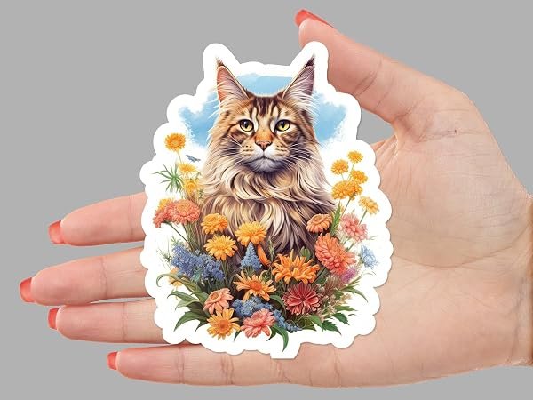 Maine-Coon-Cat-Sticker-B0D1T8Q1RX