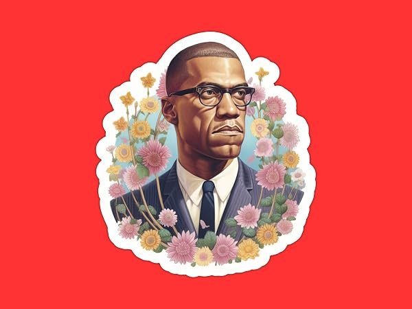 Malcolm-X-Sticker-B0D1T8FYRX