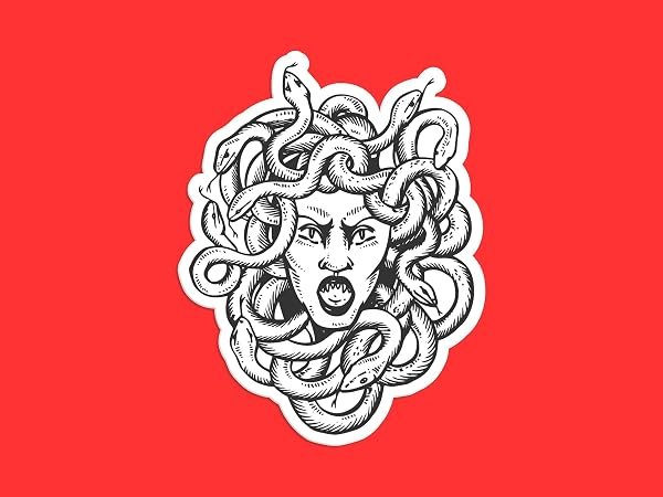 Medusa-Sticker-B0D1V47DQ8