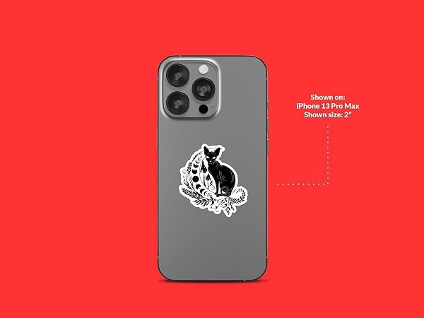 Mystical-Black-Cat-Sphynx-Sticker-B0D1V4PPR4-5
