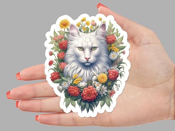 Norwegian-Forest-Cat-Sticker-B0DJGNWWX4