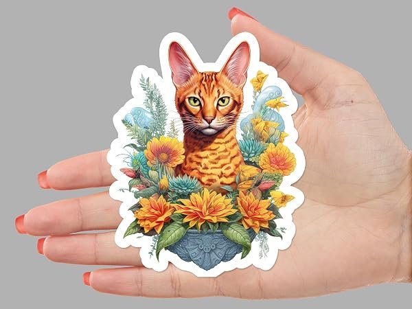 Ocicat-Cat-Sticker-B0D1T3N6YC