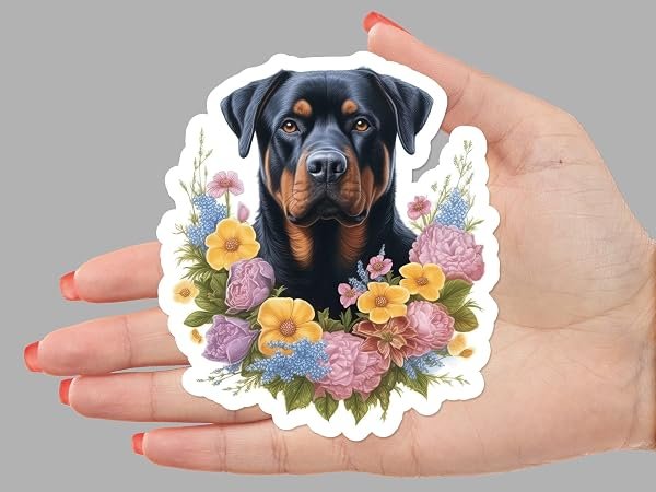 Rottweiler-Dog-Sticker-B0D1STM4Z3