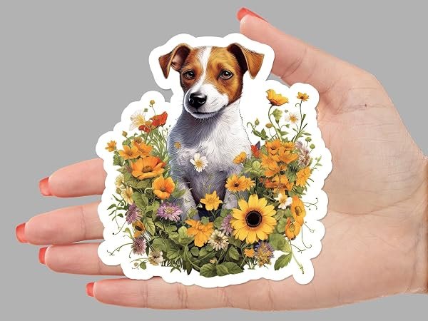 Russell-Terrier-Dog-Sticker-B0D1T6R3G3