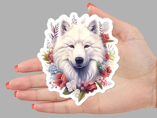 Samoyed-Dog-Sticker-B0D1SV876L