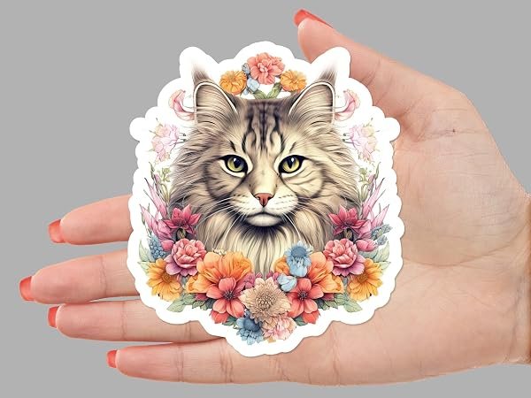 Siberian-Cat-Sticker-B0D1STM4ZC
