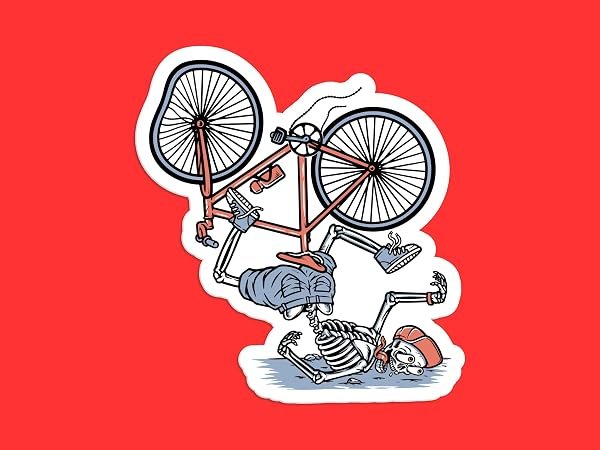 Skeleton-Bike-Wreck-Sticker-B0DJH3C2Q5