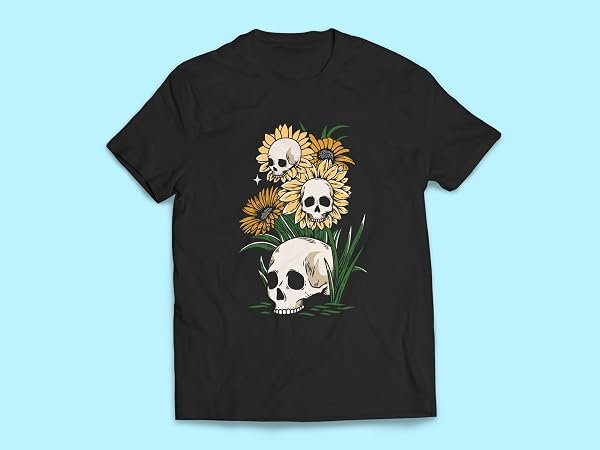 Skull-Sunflower-Sticker-B0D1TW4YLX-2