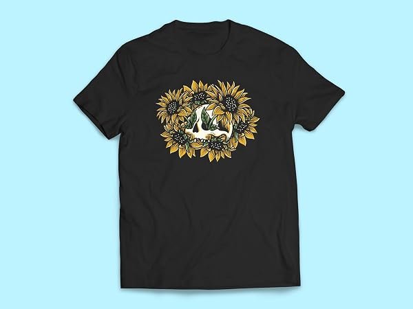 Sunflower-Skull-Sticker-B0D1TYV5QG-2