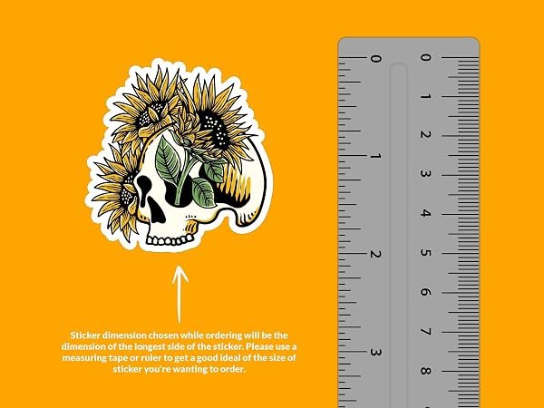 Sunflower-Skull-Sticker-B0D1V727JF-3