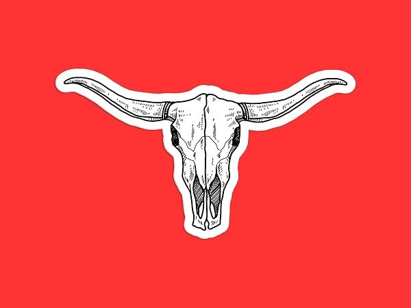 Texas-Longhorn-Bull-Skull-Sticker-B0D1TW27R7