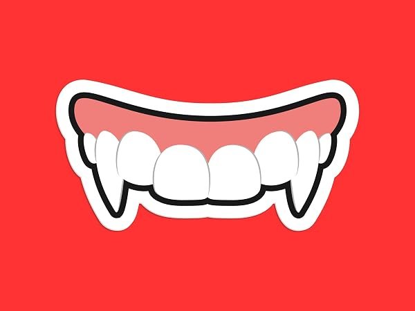 Vampire-Fangs-Sticker-B0D1V5DRVN