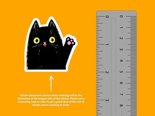 Waving-Black-Cat-Sticker-B0D1TRY6LF-2