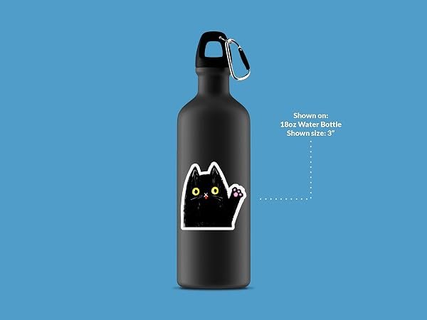 Waving-Black-Cat-Sticker-B0D1TRY6LF-3