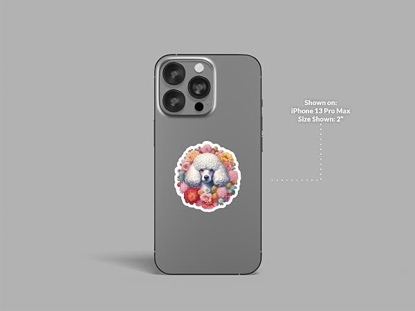White-Poodle-Dog-Sticker-B0D1T7CQQW-3